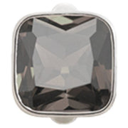 Endless Jewellery Big Smokey Cube Silver Charm
