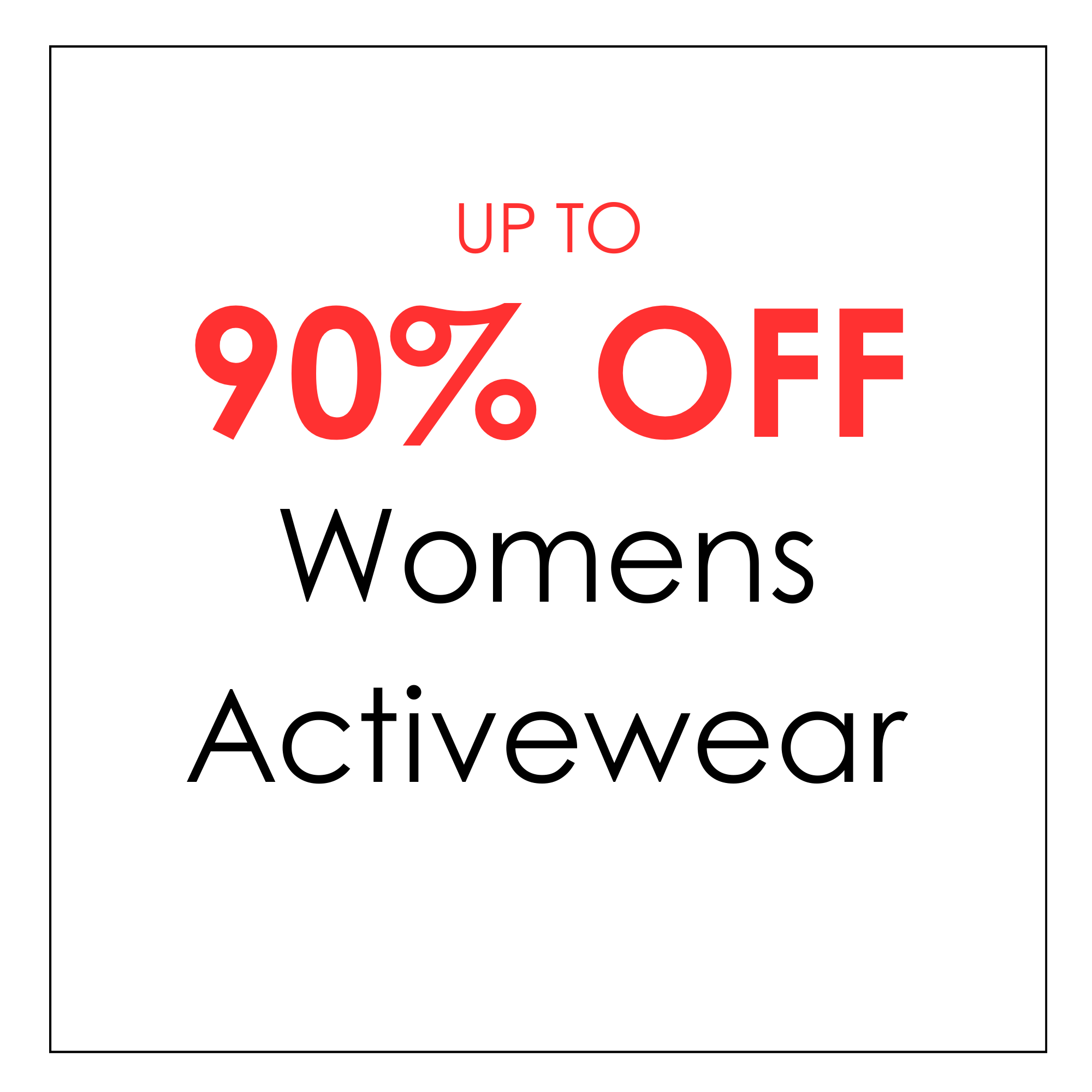 Womens Activewear - Summer Sale