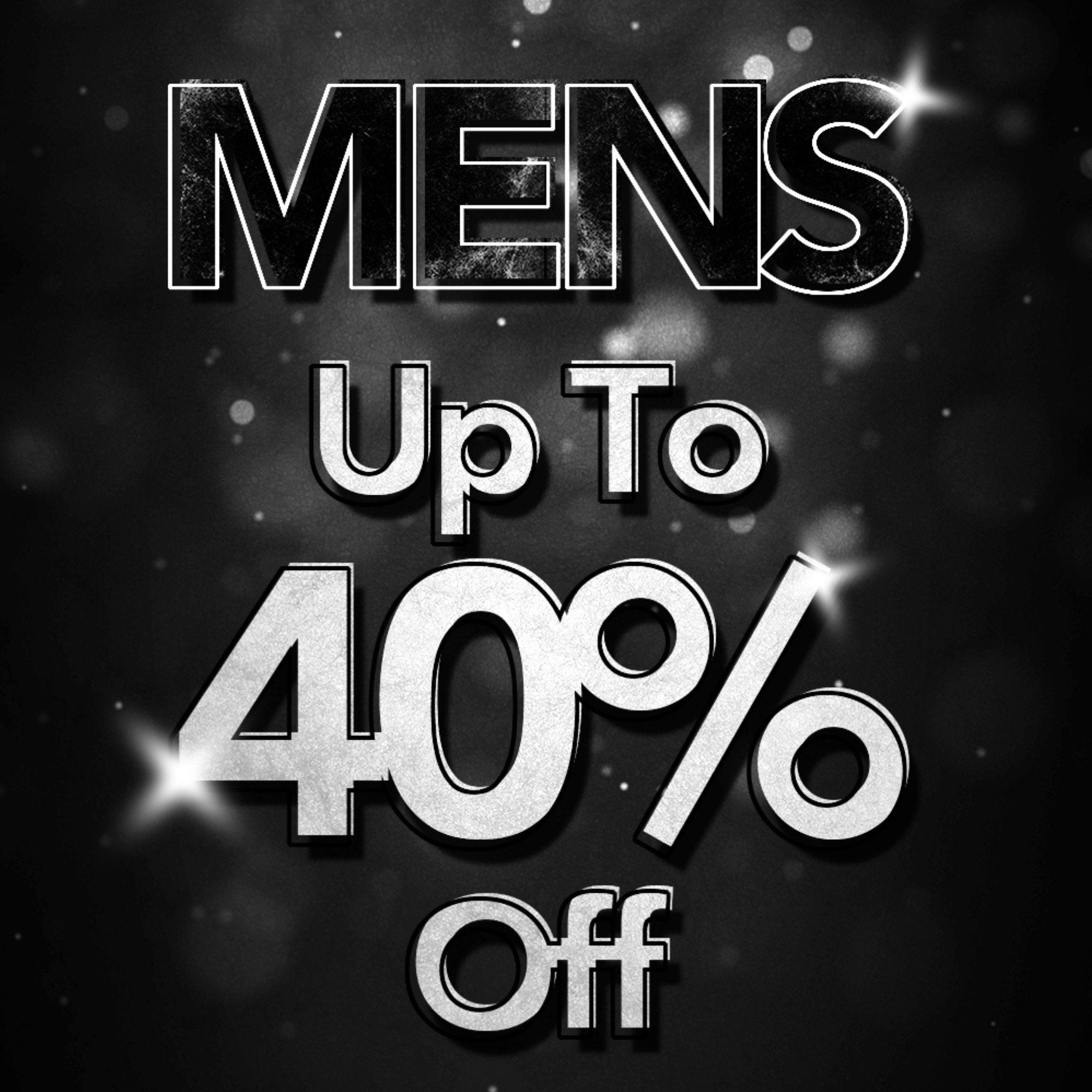 Mens Black Friday 40% OFF