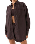 PE Nation Womens Interval Shirt in Brown