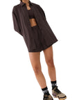 PE Nation Womens Interval Shirt in Brown