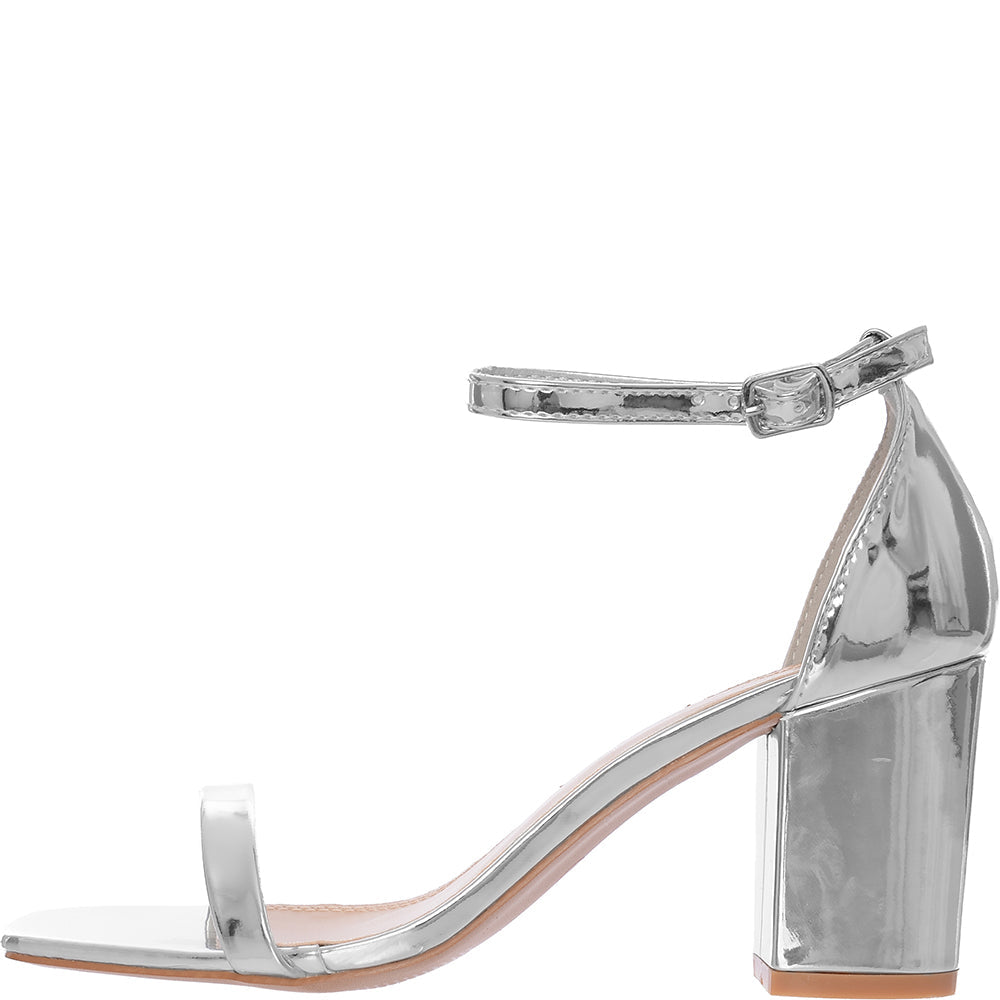 Glamorous Women's Silver Sandals