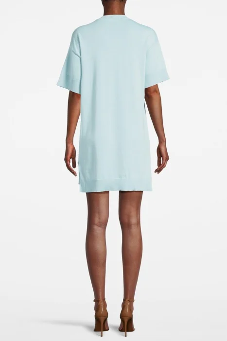 Moschino Logo Dress in Blue