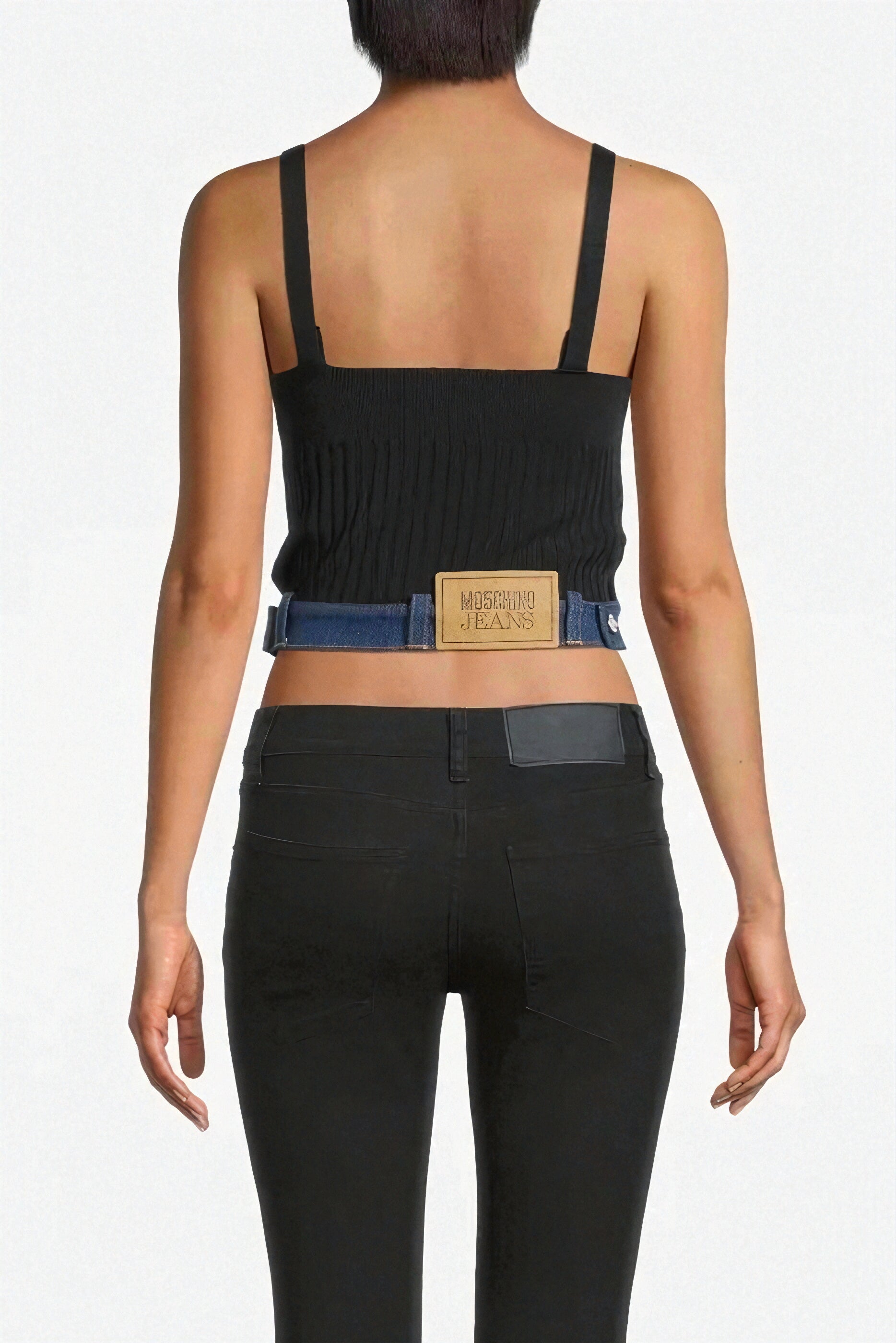 Moschino Viscose Top in Black