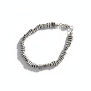 Bolongaro Trevor Mens Zinc Chunky Bracelet in Silver