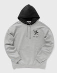 Converse Mens X Awake Fleece Hood Black In Grey