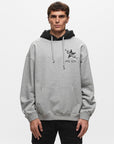 Converse Mens X Awake Fleece Hood Black In Grey