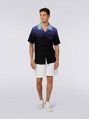 Missoni Men's Short Sleeve Shirt in Blue