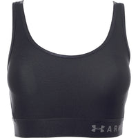 Under Armour Women's Black Training Mid Support Keyhole Sports Bra