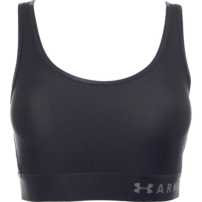 Under Armour Women's Black Training Mid Support Keyhole Sports Bra