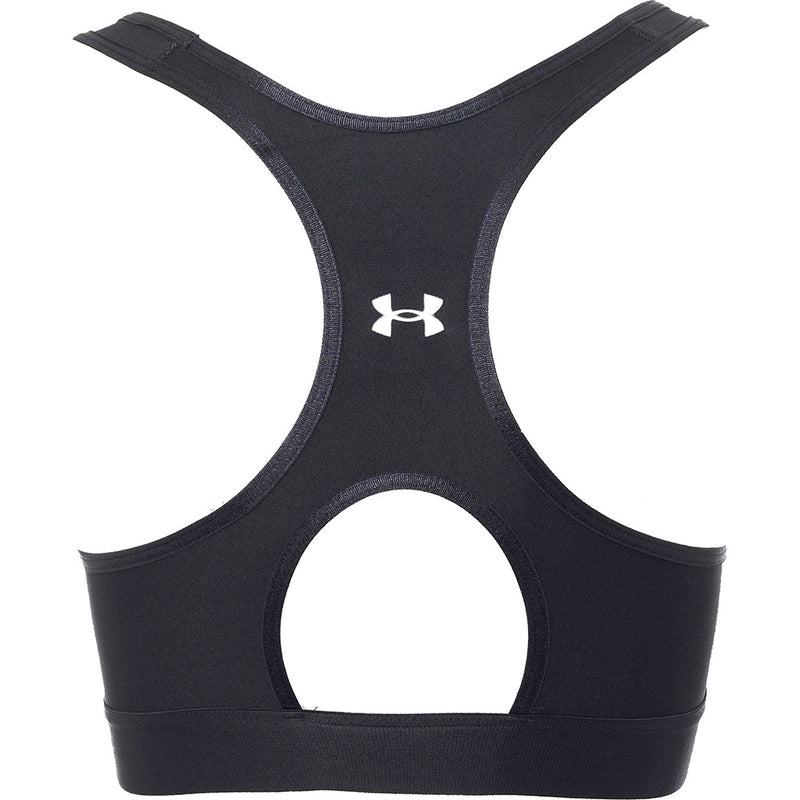 Under Armour Women's Black Training Mid Support Keyhole Sports Bra