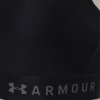 Under Armour Women's Black Training Mid Support Keyhole Sports Bra