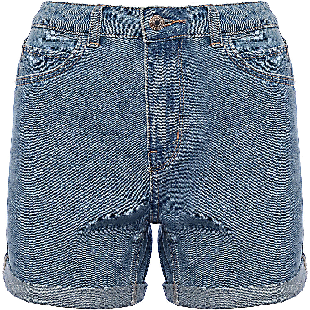 Vero Moda Denim Mom Shorts In Light Blue