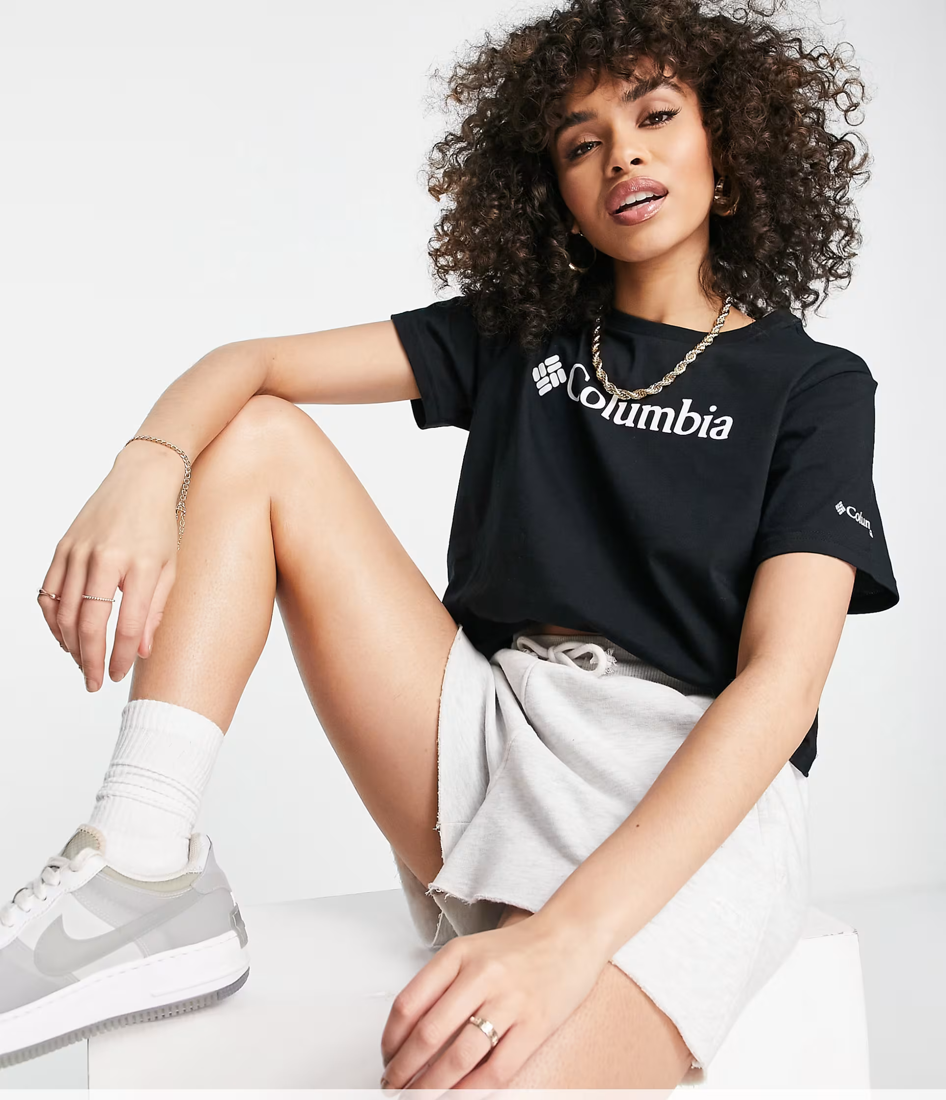 Columbia North Cascades cropped t-shirt in black