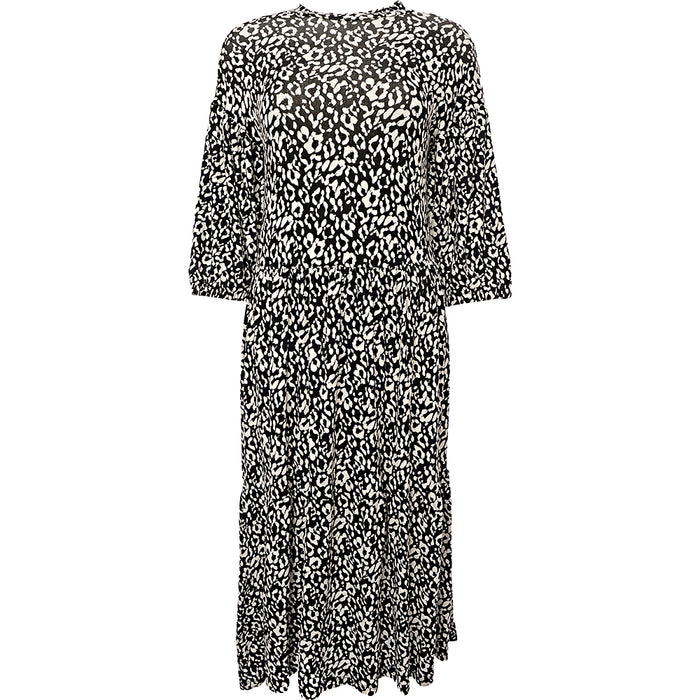 Wednesday's Girl Womens Animal Print Midi Dress