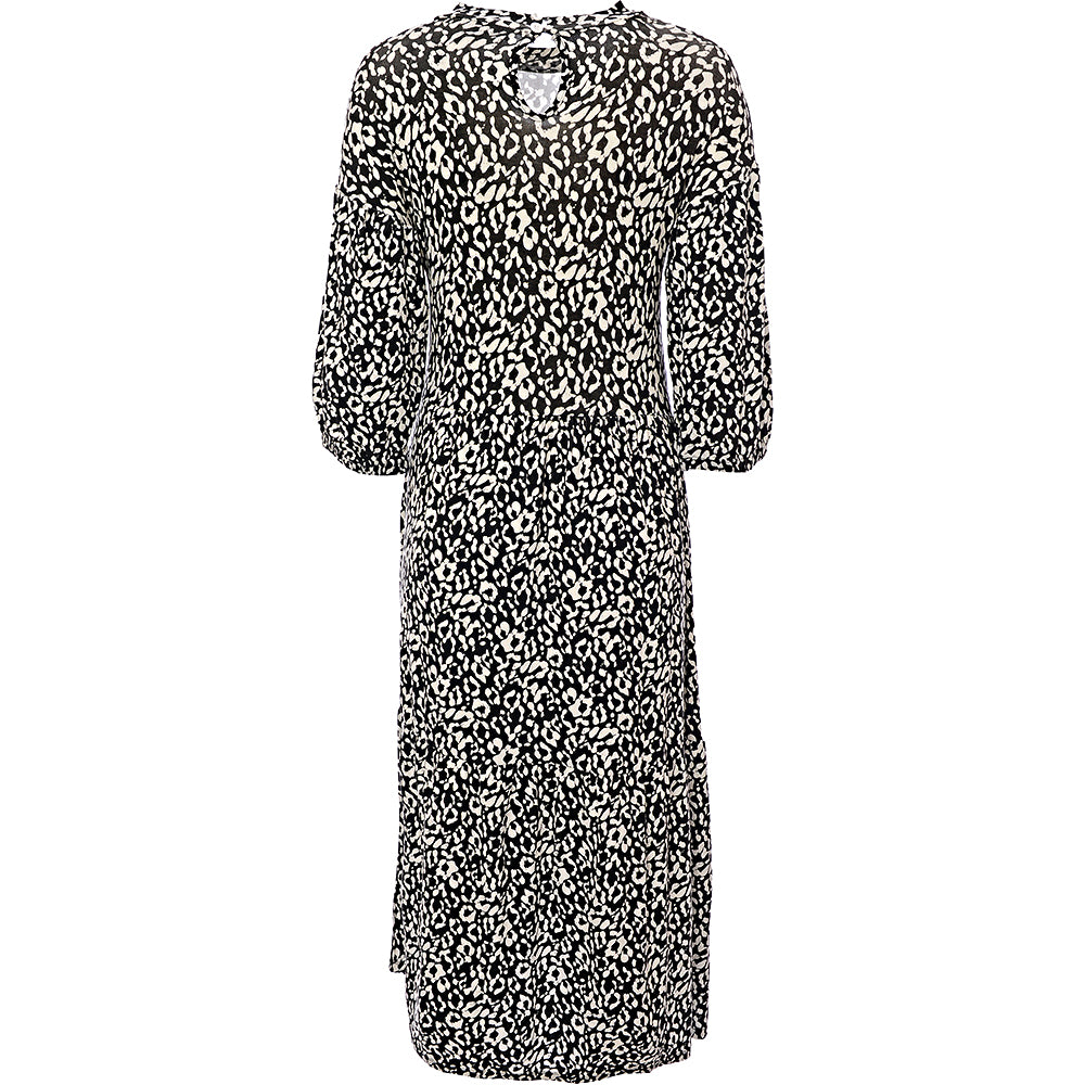 Wednesday's Girl Womens Animal Print Midi Dress