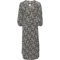 Wednesday's Girl Womens Animal Print Midi Dress