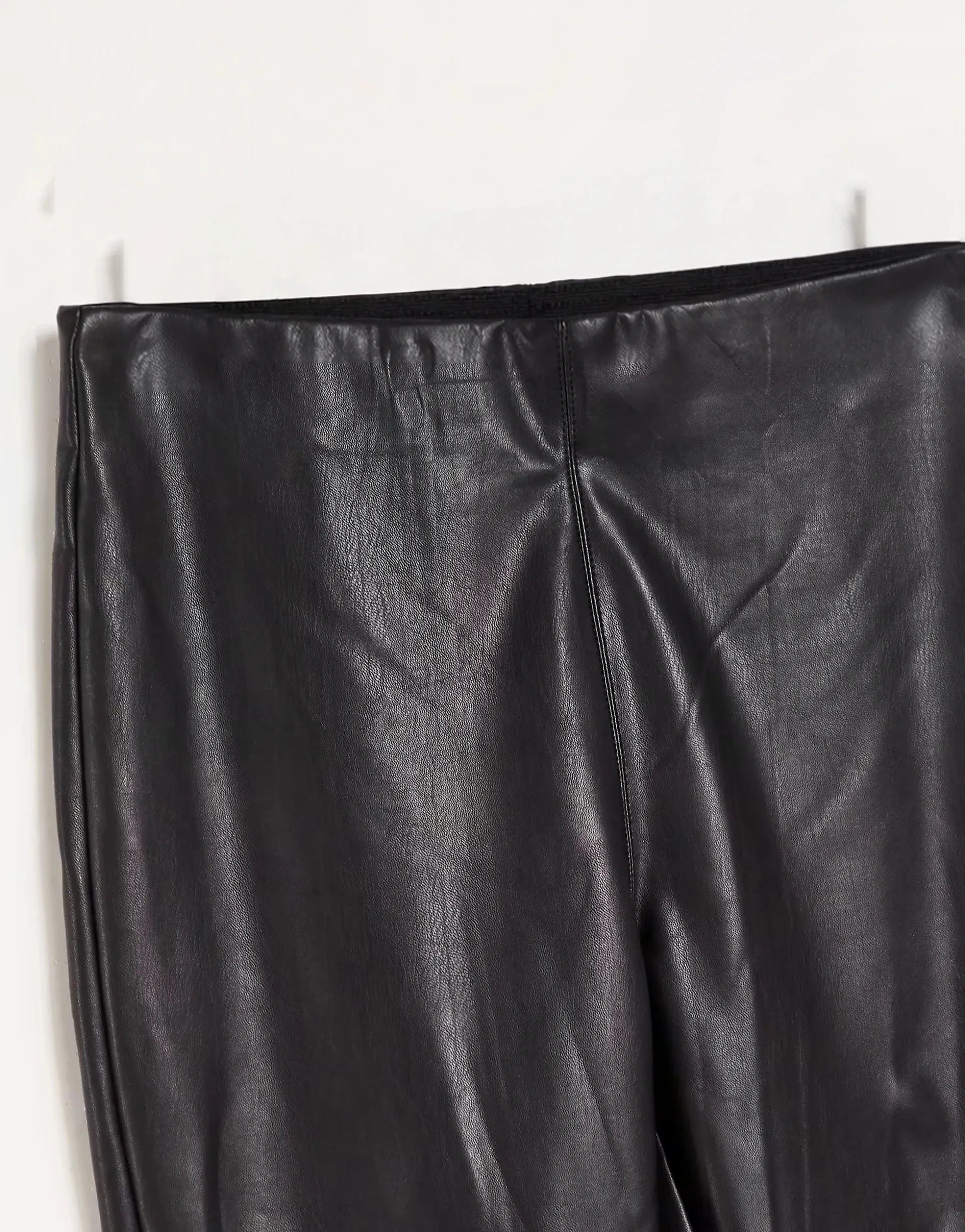 Womens Pimkie Faux Leather Legging In Black