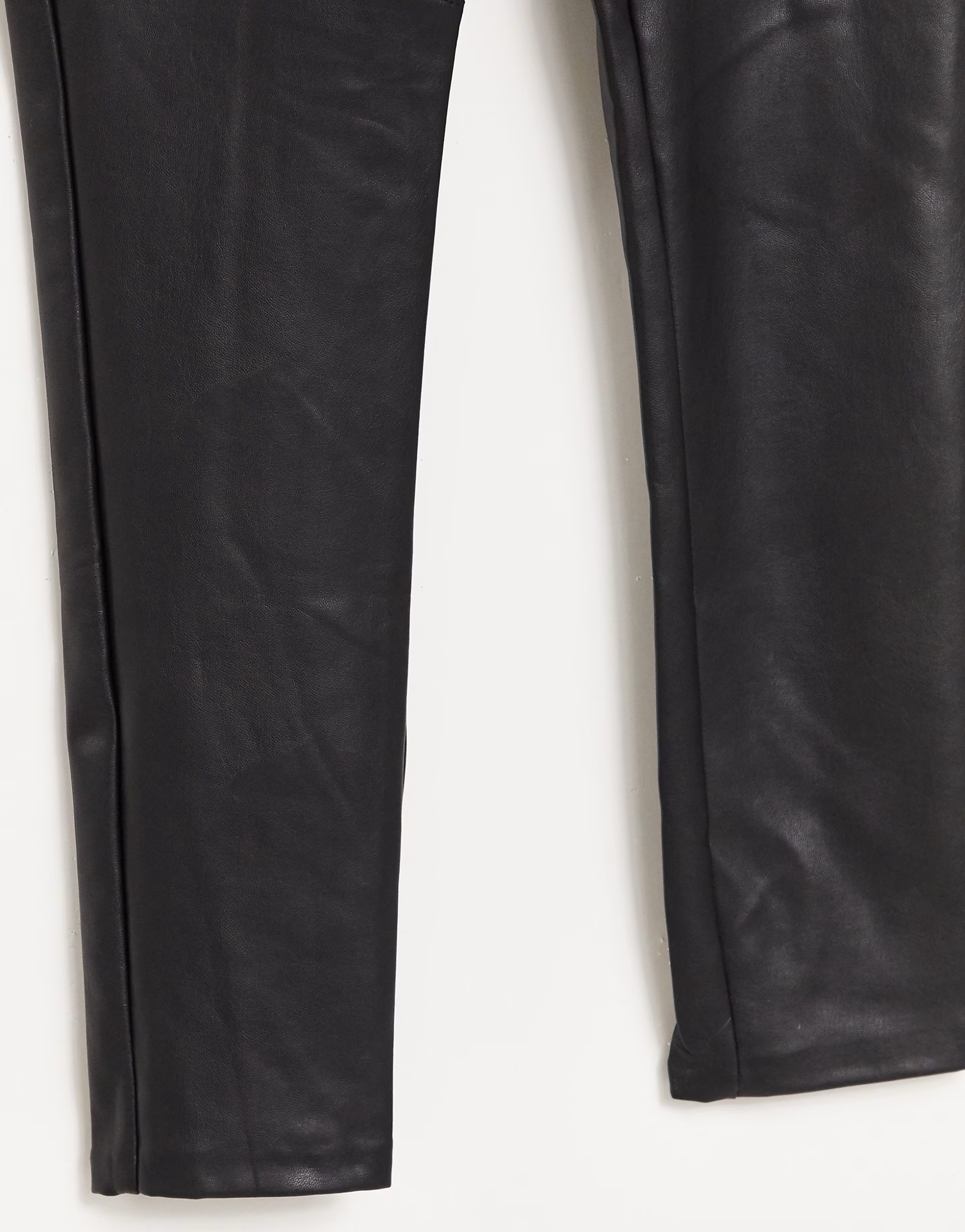 Womens Pimkie Faux Leather Legging In Black