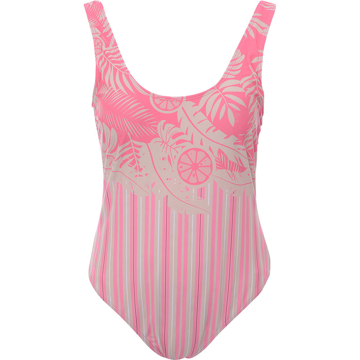 Juicy Couture Womens Call Me Sunshine Peek A Boo Swimming Costume in Pink