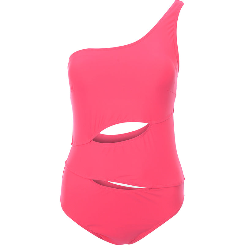 Juicy Couture Lil Flift One Shoulder Swimsuit In Red