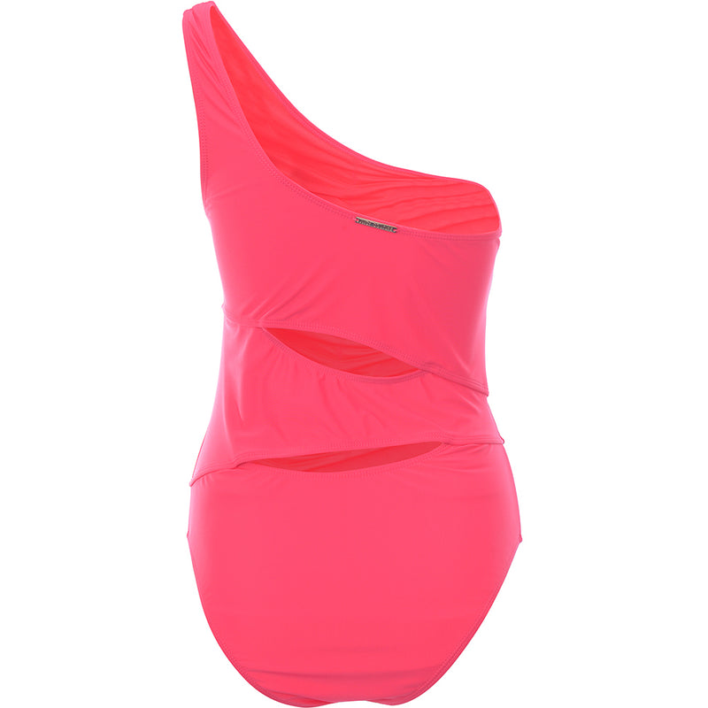 Juicy Couture Lil Flift One Shoulder Swimsuit In Red