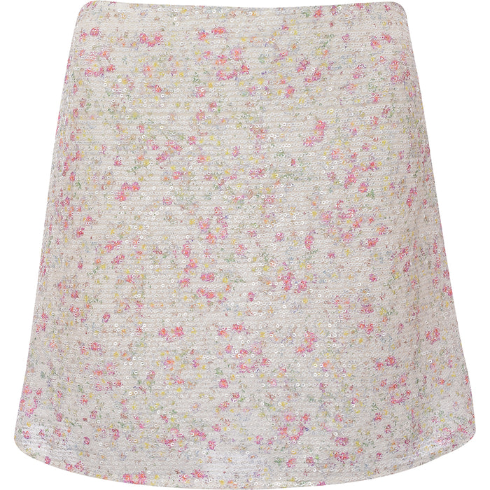 Emory Park Women's Vintage Sequin Floral 90S Mini Skirt