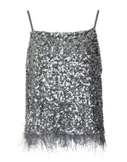 8 by Yoox Women's Tulle Sequin Top