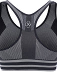 Dorina Womens Black Incline Lightly Padded Wireless Sports Bra with Removable Pads