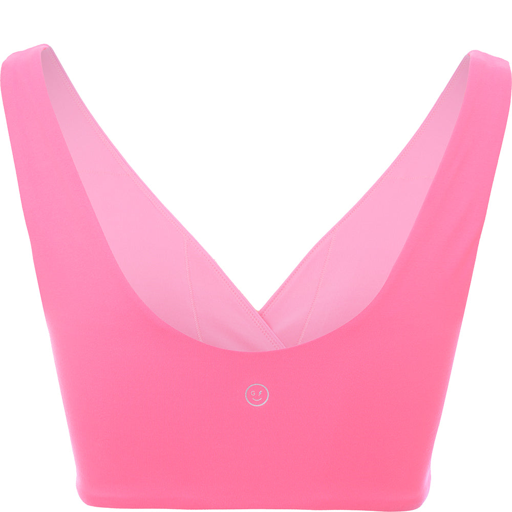 Gilly Hicks Women's Pink Go Cross Sports Bra