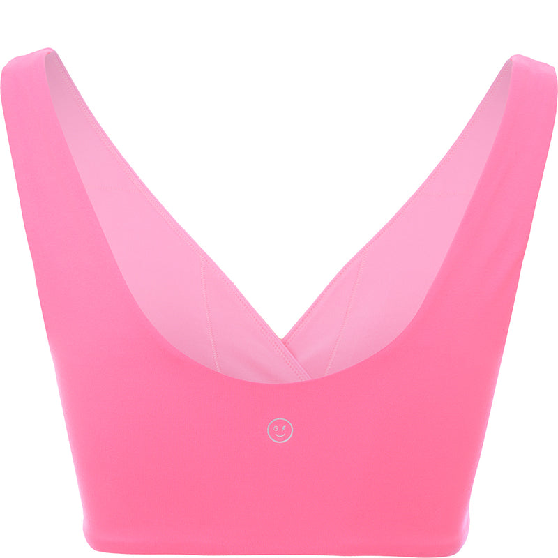 Gilly Hicks Women's Pink Go Cross Sports Bra