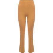 M Lounge Womens Yellow Relaxed Knitted Trousers with Split
