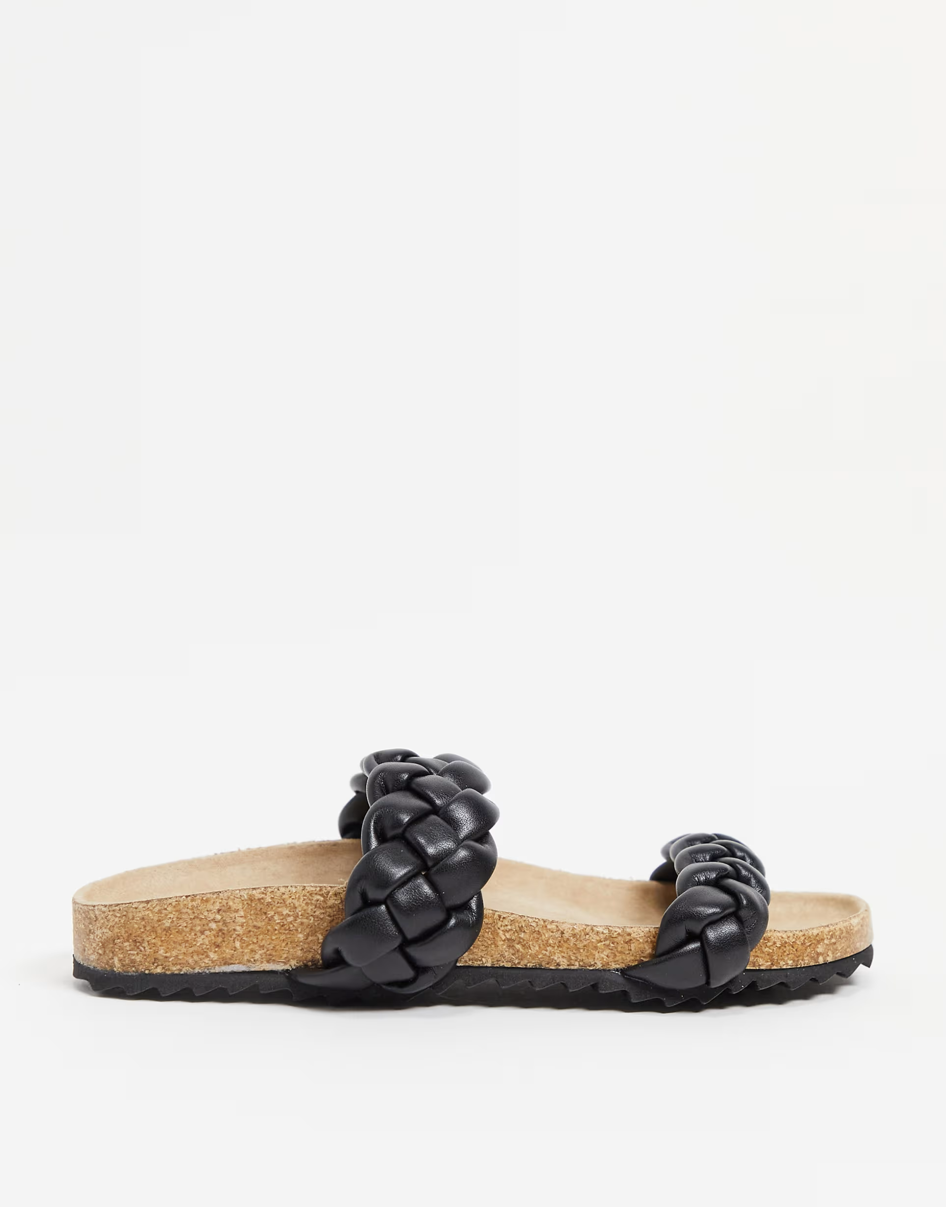 South Beach Women's Plaited Double Strap Slides