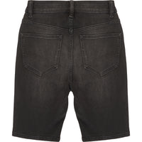 ASYOU cigarette denim short in washed black