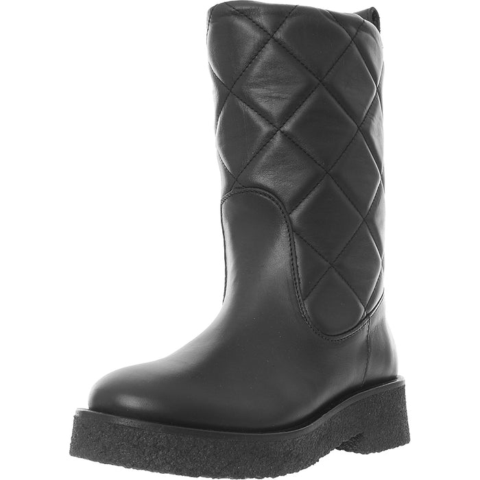 & Other Stories Women's Black Quilted Flat Chunky Boot