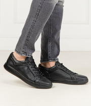 Calvin Klein Mens Forster Lace Up Trainers In Black