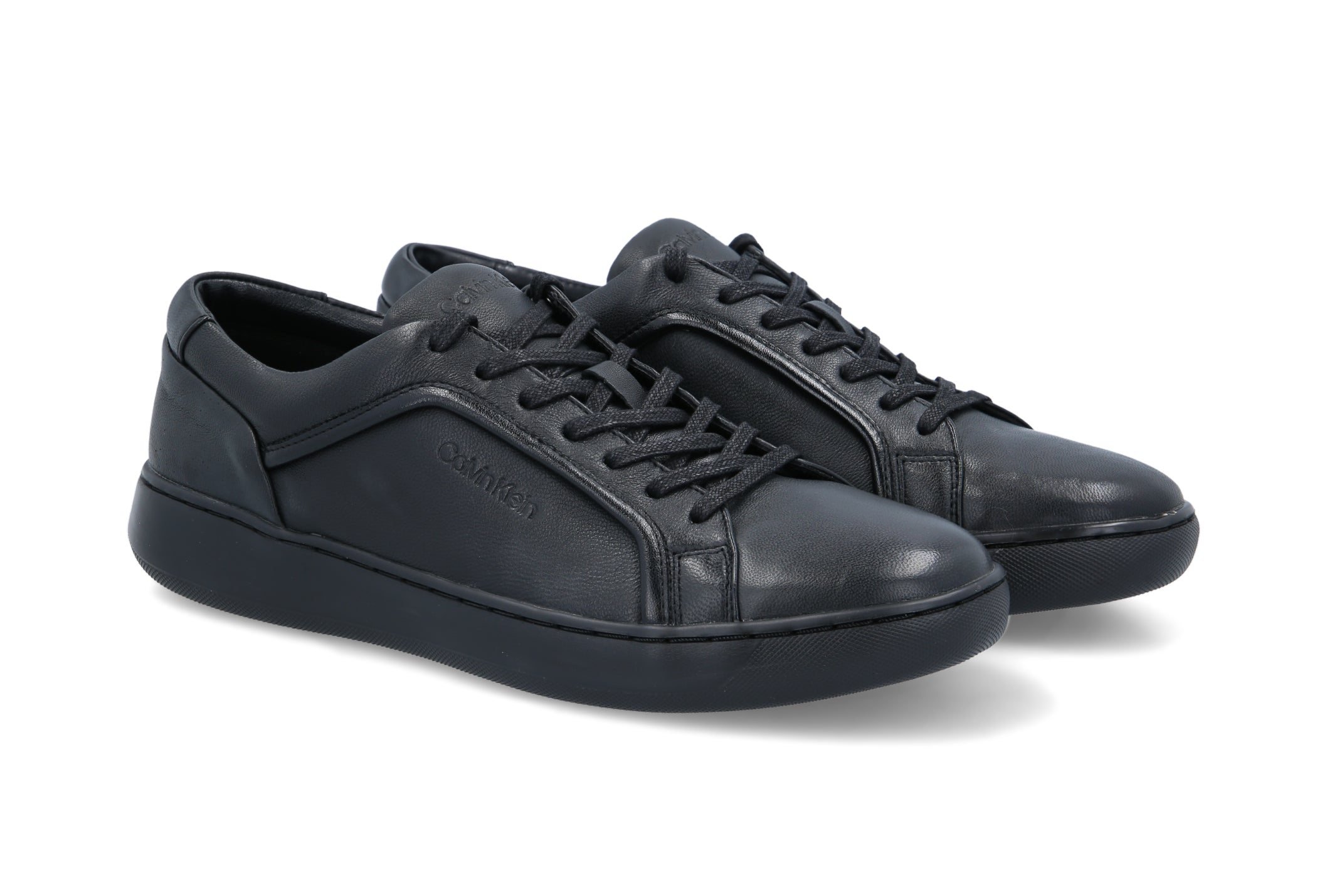 Calvin Klein Mens Forster Lace Up Trainers In Black