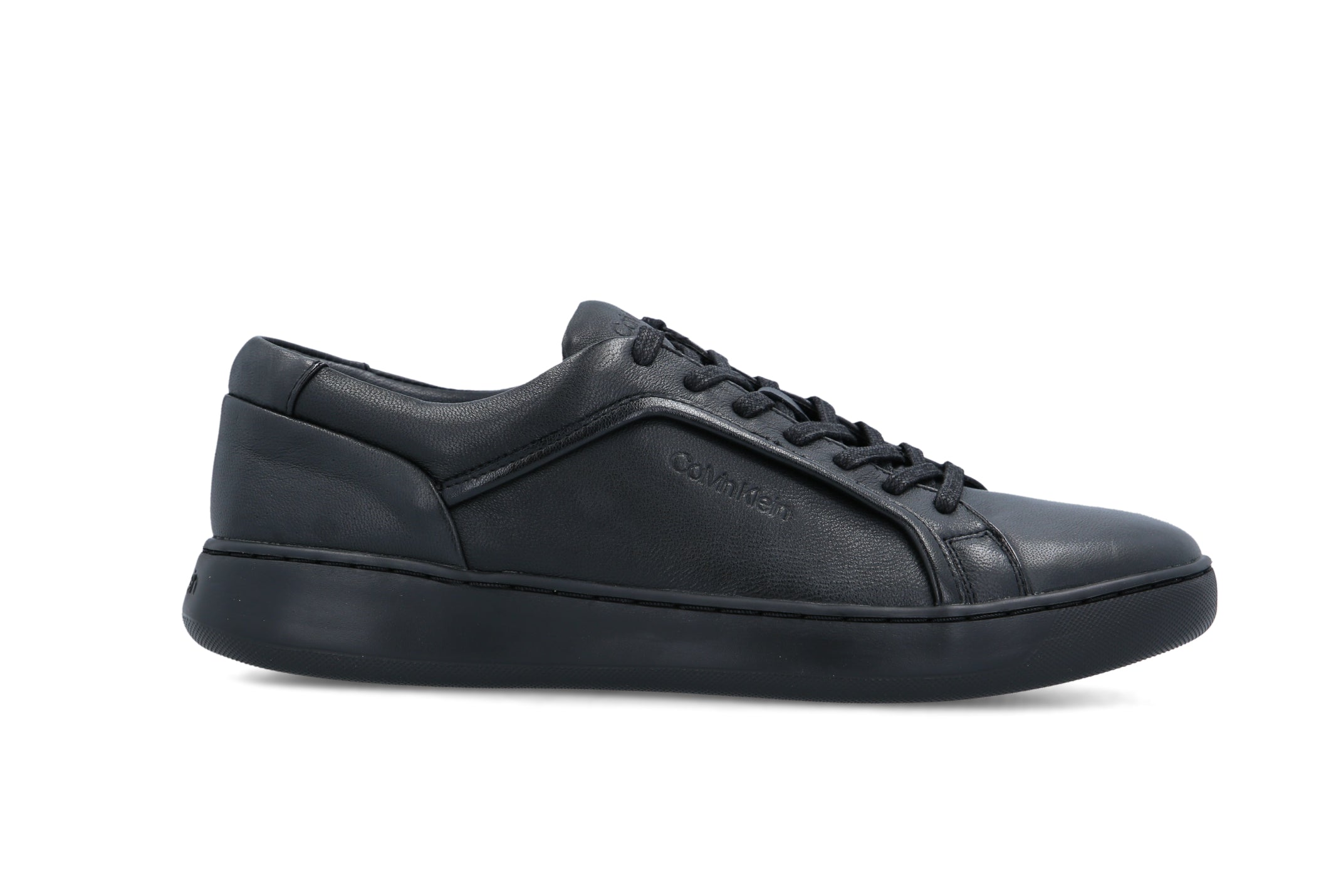 Calvin Klein Mens Forster Lace Up Trainers In Black