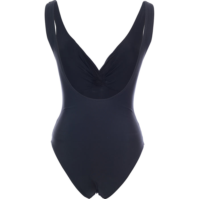 Vero Moda Women's Black Plunge Swimsuit With Twist