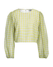 Ganni Women's Crew Neck Zip Top