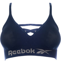 Reebok Womens Navy Seamless Bra