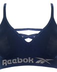 Reebok Womens Navy Seamless Bra