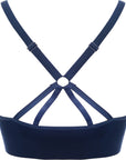 Reebok Womens Navy Seamless Bra