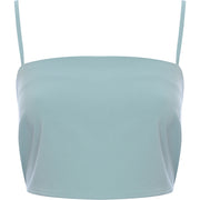 Fashion Union Women's Black Strappy Cami Crop Top With Cross Back Detail