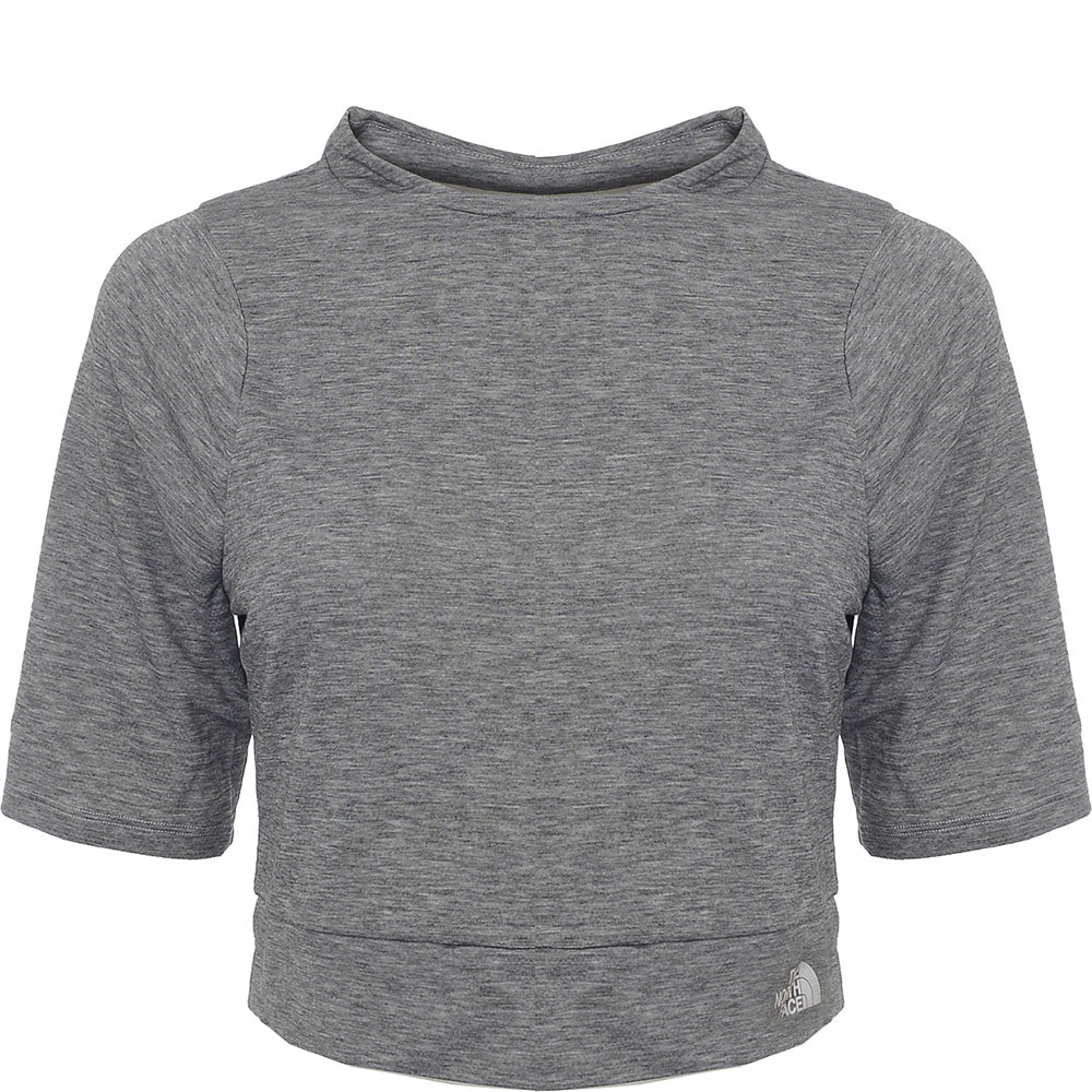 The North Face Women's Grey Vyrtue Cropped T-Shirt