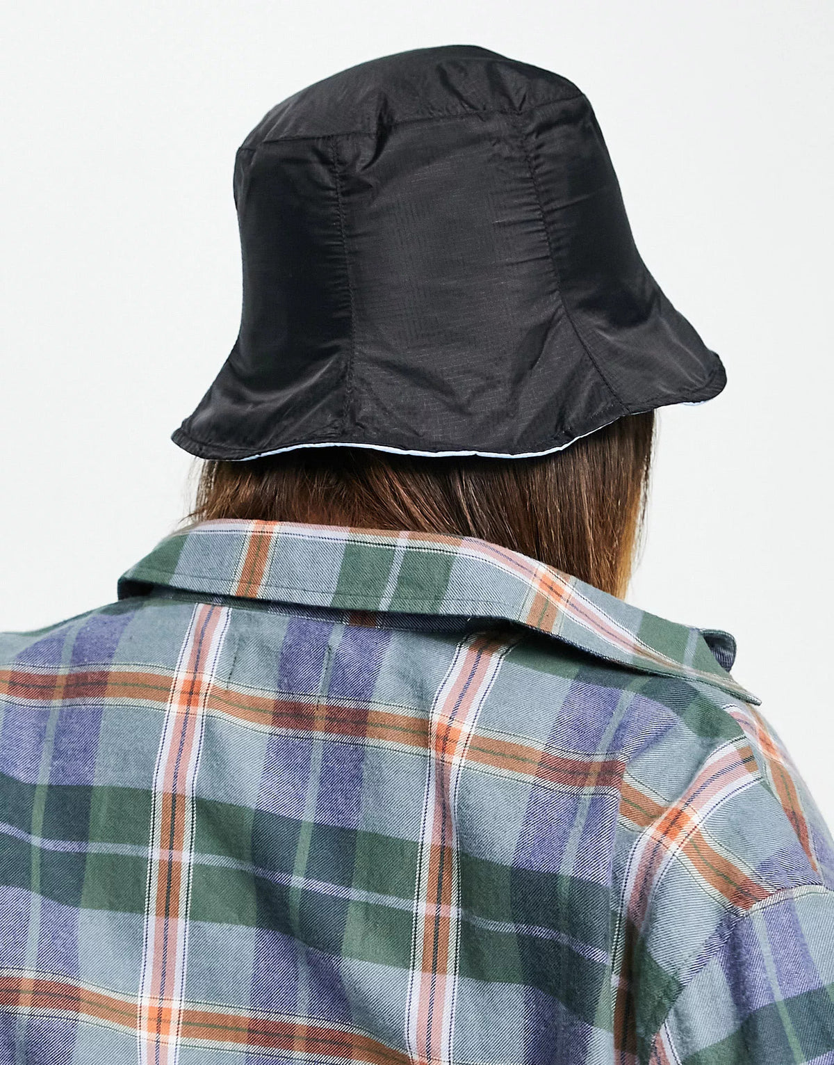 Kangol Logo Rain Bucket Hat in Black Nylon