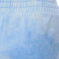 Chelsea Peers Women's Blue Cotton Tie Dye Boyfriend Short With Raw Edge Detail