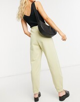 & Other Stories cotton co ord joggers in light green