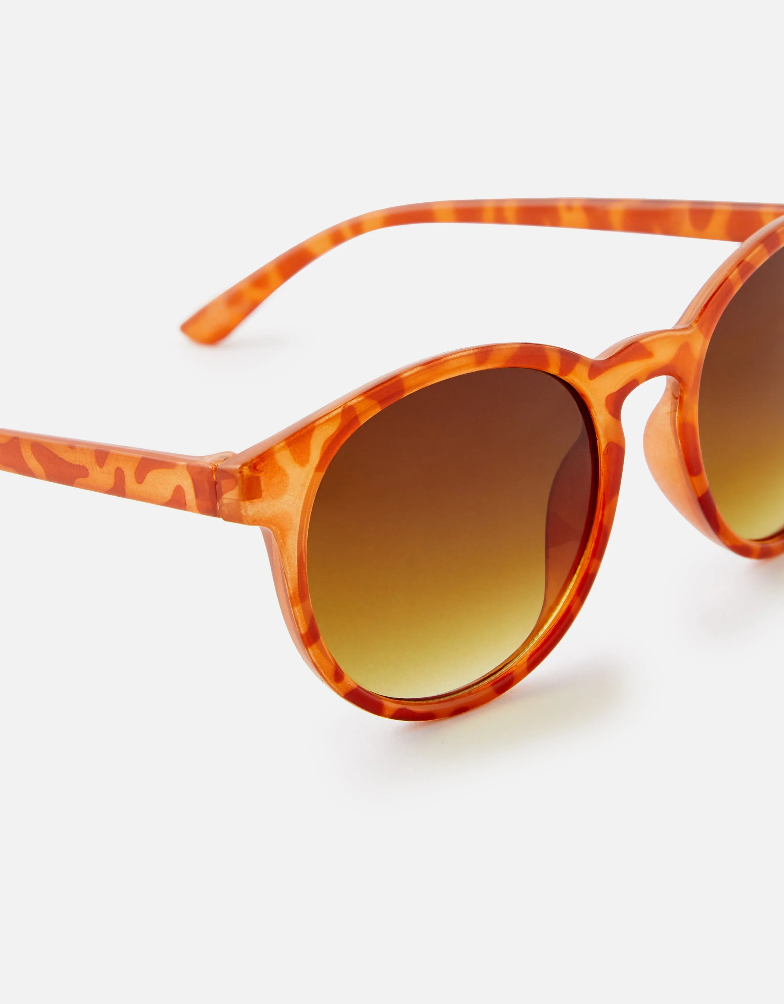 Accessorize Pip preppy sunglasses in orange tortoiseshell