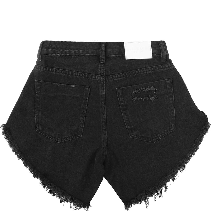 Glamorous Women's Washed Black High Waisted Denim Shorts